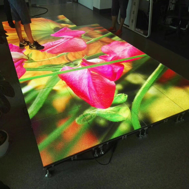 interactive floor tile LED display